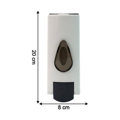 Wall-mounted liquid soap dispenser with push button
