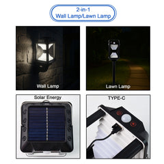 Premium Solar Induction LED Wall Lamp with Motion Sensor (1 Set)
