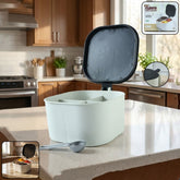 Closed 4-section plastic masala box