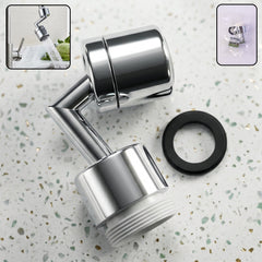 Chrome finish 1080 degree swivel faucet aerator for kitchen and bathroom sinks