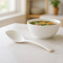 Close-up of Non-Stick Rice Serving Spoon