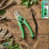 Cisora stainless steel garden shears pruners with black handles
