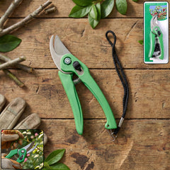 Cisora stainless steel garden shears pruners with black handles
