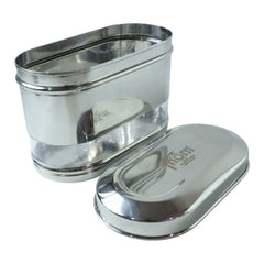 Modular Stainless Steel Oval Canister for Pantry