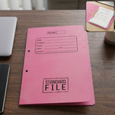 Premium Spring File Folder 35x25 cm, Office Document Holder with Metal Clip