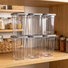 Combo set of kitchen storage containers with lids