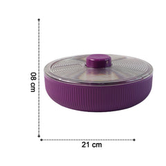 Size comparison of Supermom rotating snack storage box