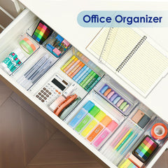 Multipurpose 8 In 1 Drawer Organizer Storage Tray Set (1 Set)
