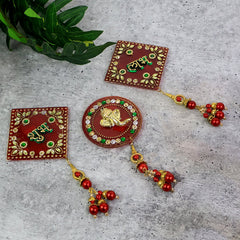 Festive Shubh Labh Ganesh Wall Hanging