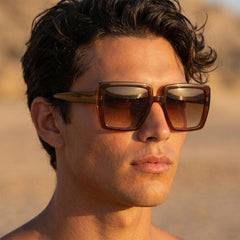 Stylish oversized square sunglasses