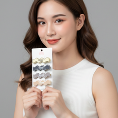 Hair pin clip set with elegant curved design