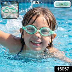 Kids Anti-Fog Swimming Goggles with Adjustable Strap and Leak-Proof Design – 1 Pc