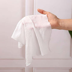 Disposable travel towel used outdoors