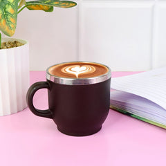Elegant Brown Finished Cappuccino Mug Gift Set