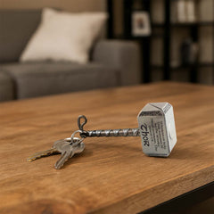 Compact miniature hammer keychain accessory