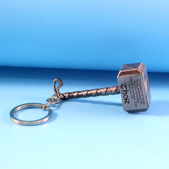Metal hammer keychain with strong keyring