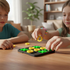 Tic Tac Toe board game setup on table