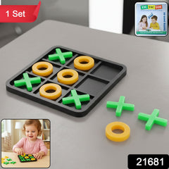 Tic Tac Toe game in progress with X and O pieces