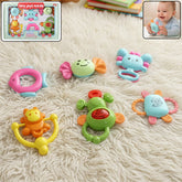 6-in-1 Baby Rattle Toy Set with colorful rattles