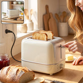 800W 2 slice pop up bread toaster with browning control