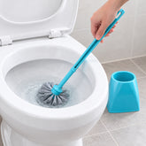 Toilet Cleaning Brush with Potted Holder – Easy & Hygienic