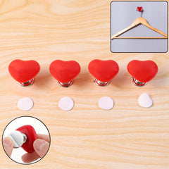 Heart-shaped Knob Pulls Toilet Press Button (4 Pc)