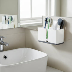 Organizer cup set for toothbrushes and toothpaste