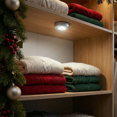 LED tap light for wardrobe or cabinet