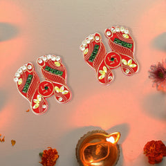 Home Decor Shubh Labh hanging displayed on a door