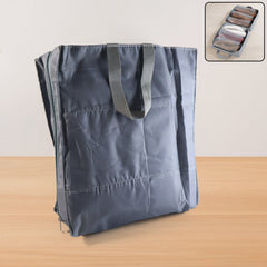 Waterproof travel shoe organizer bag with zipper and handles