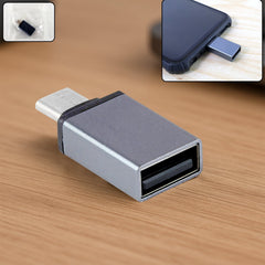 Type-C OTG Adapter Pen Drive plugged in device