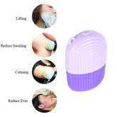 Purple Beauty Ice Roller for face and eye on white background