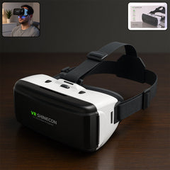 Premium 3D VR Virtual Reality Headset with Comfortable Cushioning