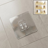 Heavy Duty Transparent Adhesive Wall Hook on a smooth wall