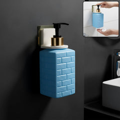 Wall-mounted liquid soap dispenser bottle