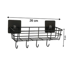 Kitchen organizer showing size and design of wall storage basket