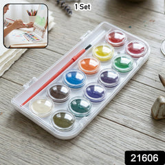 Portable Watercolor Paint Set with Brush