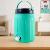 Insulated 5.5L water jug with sturdy handle and colorful design