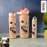 Cartoon printed Water Bottle - (3 Pc / Set)