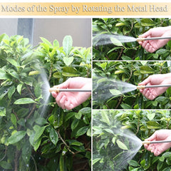 Garden hose compatible high pressure water gun for cleaning and watering