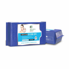 Beautiful Basics refreshing face wet wipes shown opened