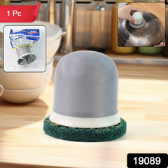 Tough abrasive kitchen scrub pad for burnt stains