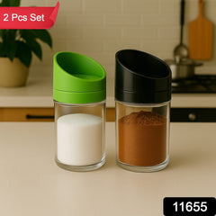 Apex Sleek Serve Storage Set with Black and Green Lids