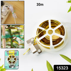 Twist tie roll organizing cables and wires