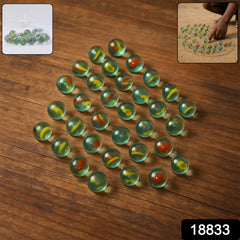 Set of assorted glass marbles for play and crafts