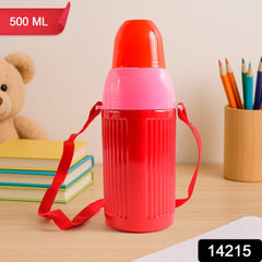 Kids insulated water bottle with detachable cup lid