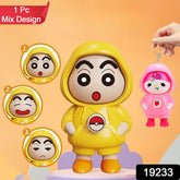 Face Changing Doll Keychain in mixed colors showing expression change