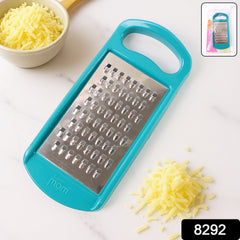 Close-up of ergonomic handle on Supermom grater