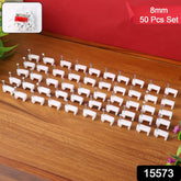 50 Pieces 8mm Nail Cable Clips for secure cable management