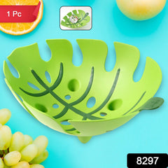 Green Plastic Fruit Basket for Kitchen Storage